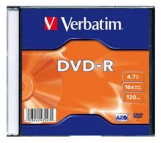 Диск DVD-R Verbatim 4.7 16 Slim case (100шт) (43547)