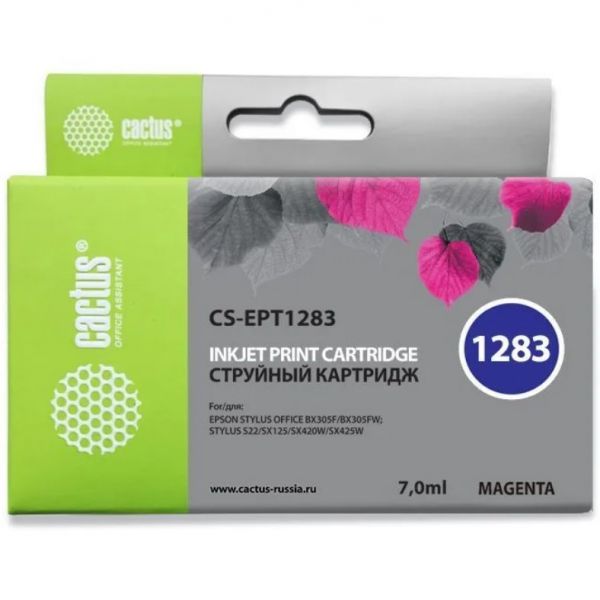 Картридж для принтера и МФУ Cactus CS-EPT1283 пурпурный T1283