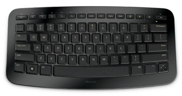 Клавиатура беспроводная Microsoft Arc черный USB беспроводная Multimedia