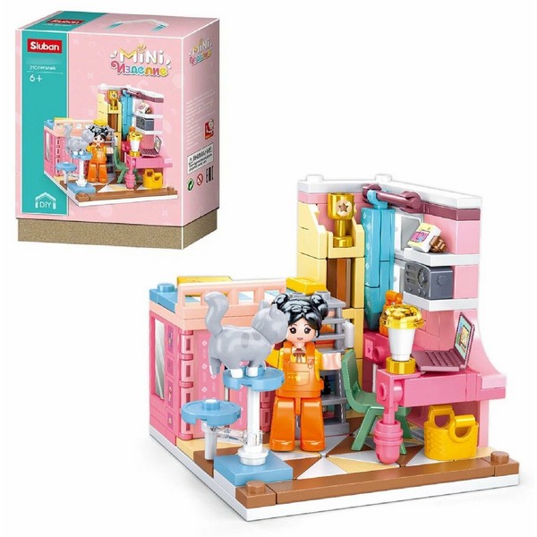 Конструктор Sluban MiNi Handcraft Мой уютный дом M38-B1016D 210 деталей