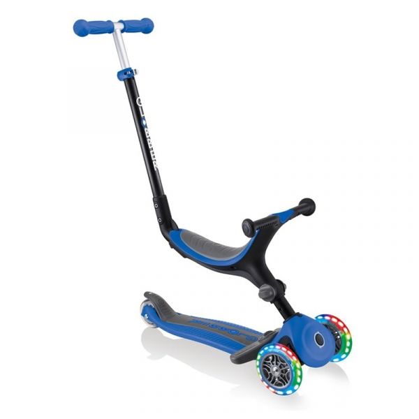 Детский самокат Globber Go Up Foldable Plus Lights 643-100 синий